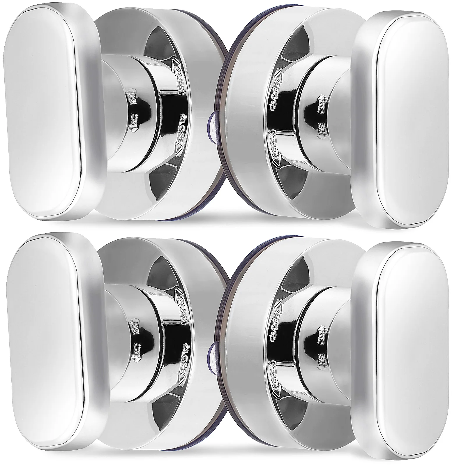 

4Pcs Suction Cup Door Handle Premium Plastic Waterproof Heavy Duty 75Kg for Bathroom Balcony Kitchen Cabinet Drawer Handles