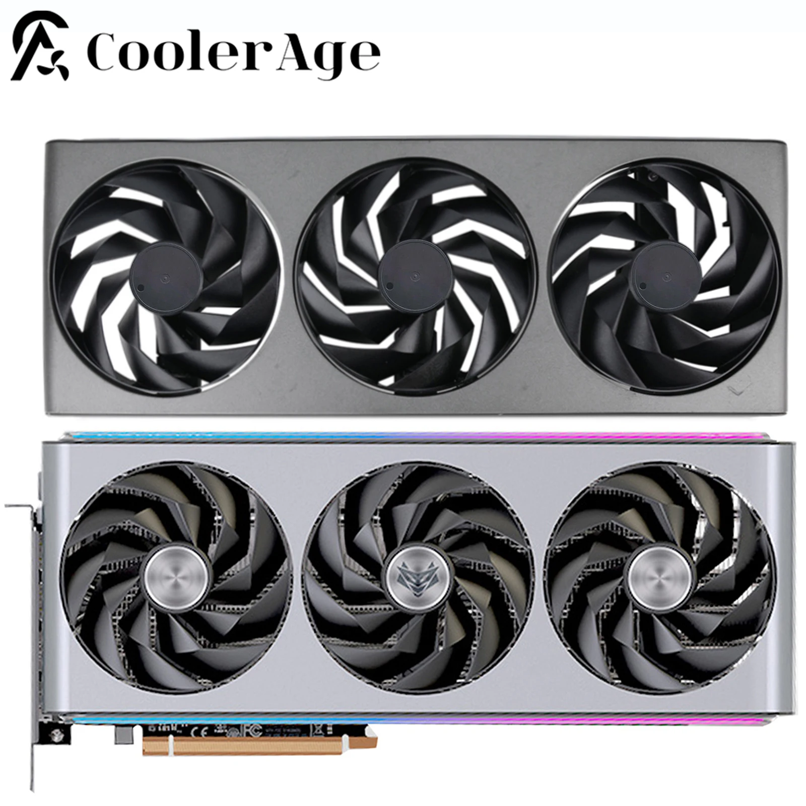 

For Sapphire NITRO+ AMD RadeonTM RX 7900 XTX Vapor-X 24GB Video Card Fan with Case 95MM FD10015M12D RX7900XTX GPU Fan