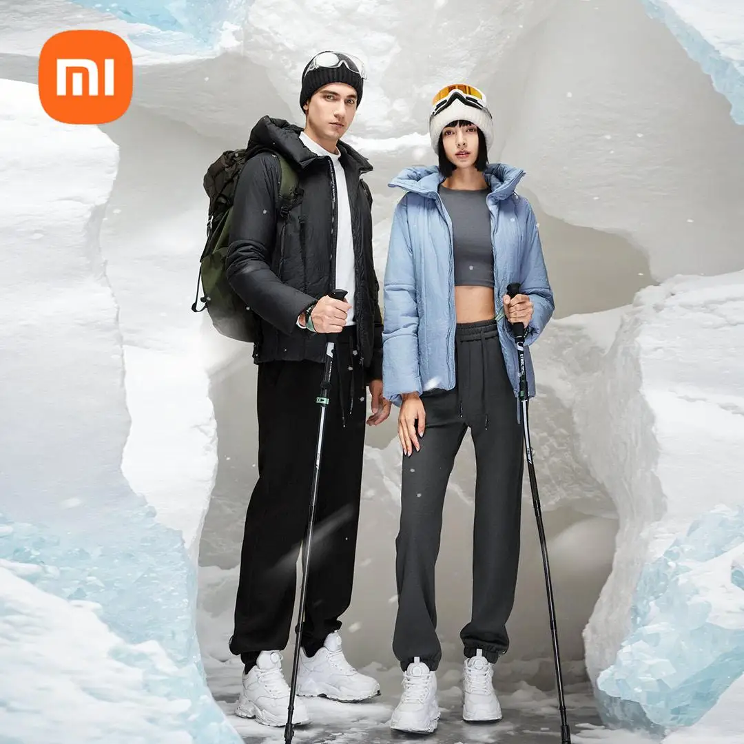 xiaomi mijia warm and fleece casual bunched footpants men and women with the same autumn and winter casual pants