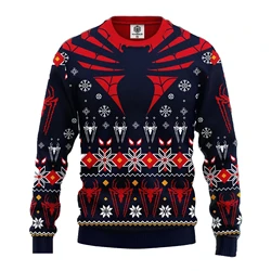 Spider Punk New Year Christmas Gift Ugly Sweater Hot Selling Autumn and Winter Oversized Pullover Men's Christmas 2024 Women Top