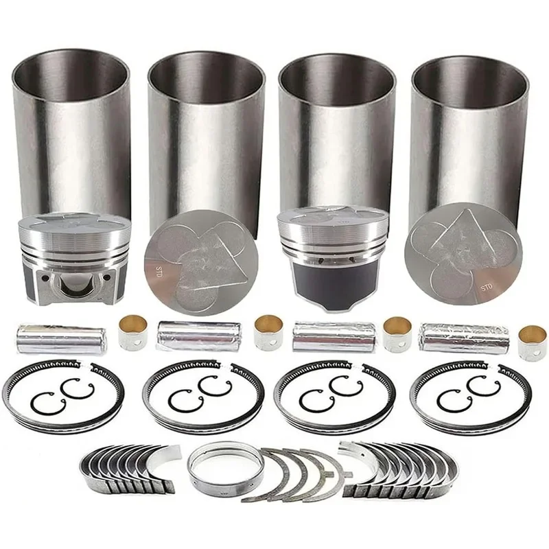 

Цилиндрические вкладыши и поршень 1C010-21113, поршневое кольцо, основной/стержневой подшипник, четыре подходят для Kubota V3300 для двигателя Bobcat Skid Steer