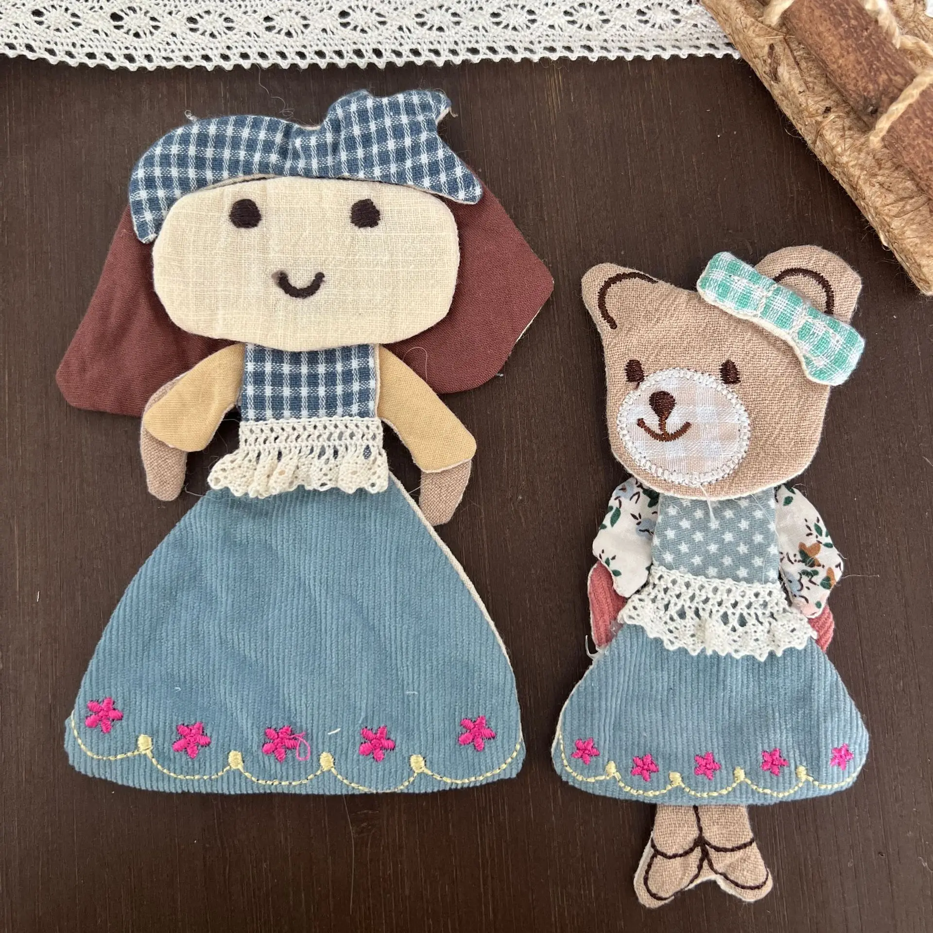 Portable Cute Animal Applique for DIY Clothing Bed Sheet Decoration Forest Series Sewing Supply Sturdy