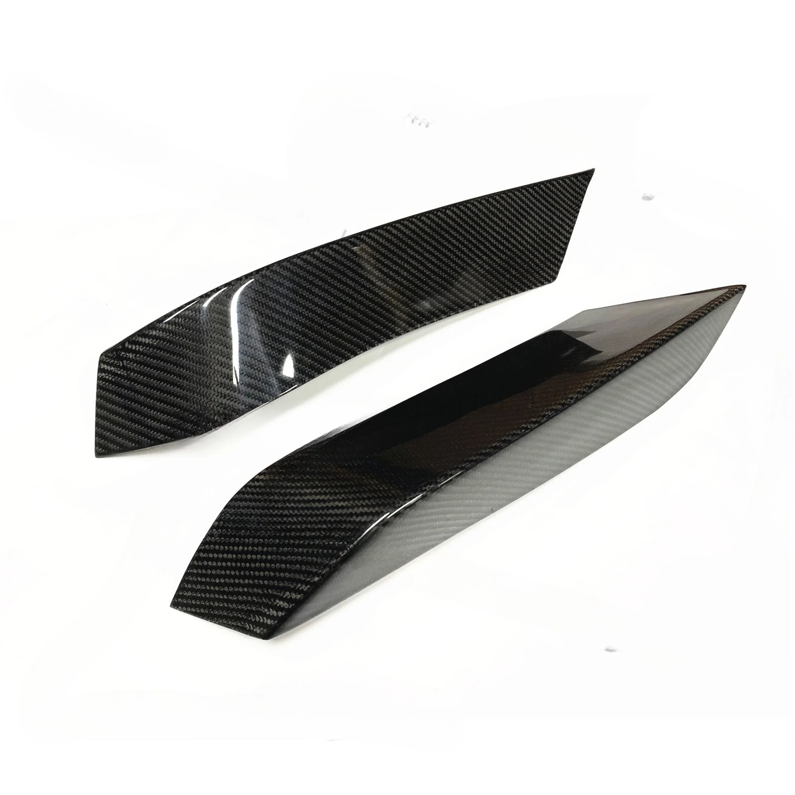 For BMW F80 M3 F82 F83 M4 2015-2020 Carbon Fiber Fog Light Lamp Cover Air Vent Trim Front Bumper Spoiler Side Splitter Frame Lip