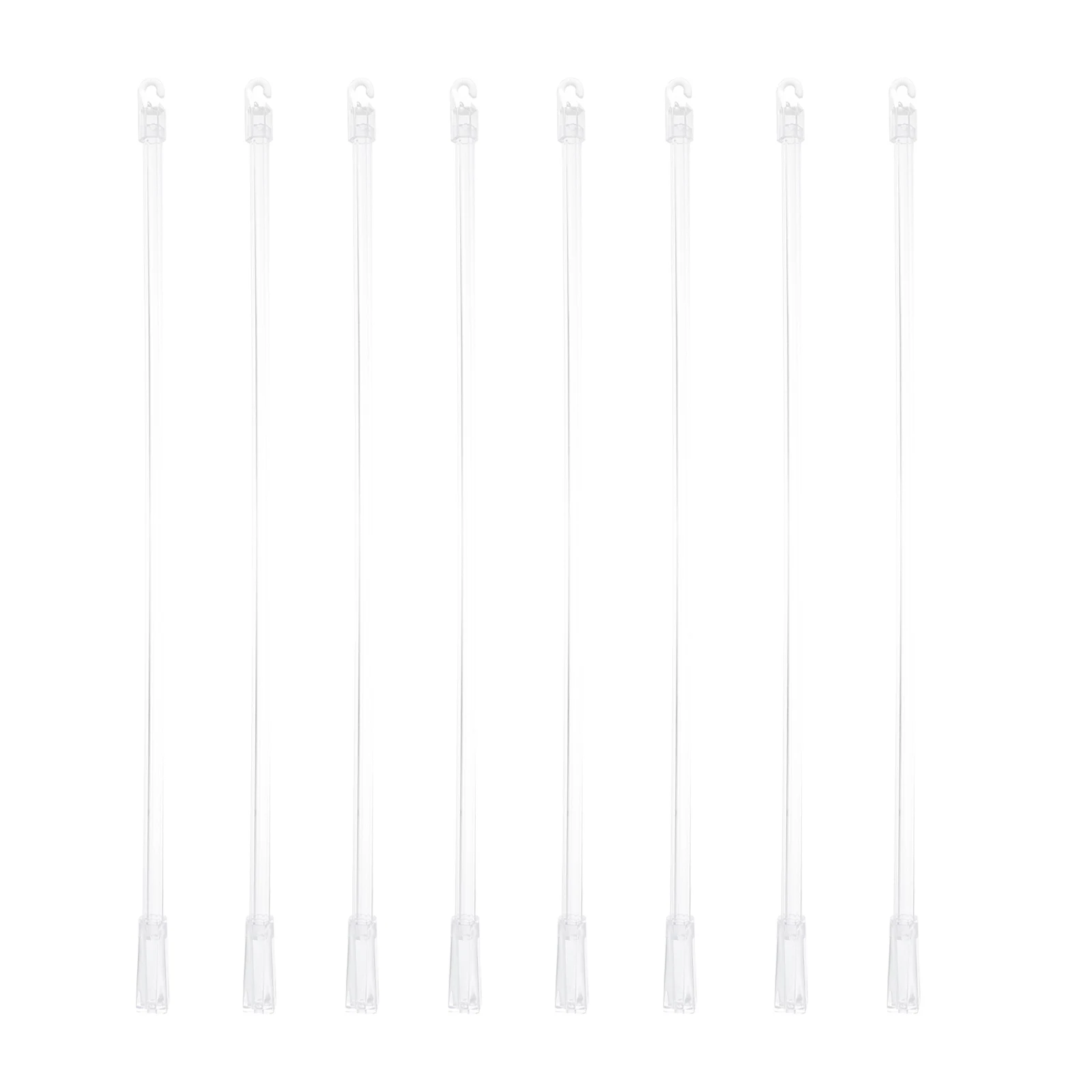 

8pcs Blind Rods Transparent Plastic Hooks for Window Blinds Replacement Parts Easy Install Accessories
