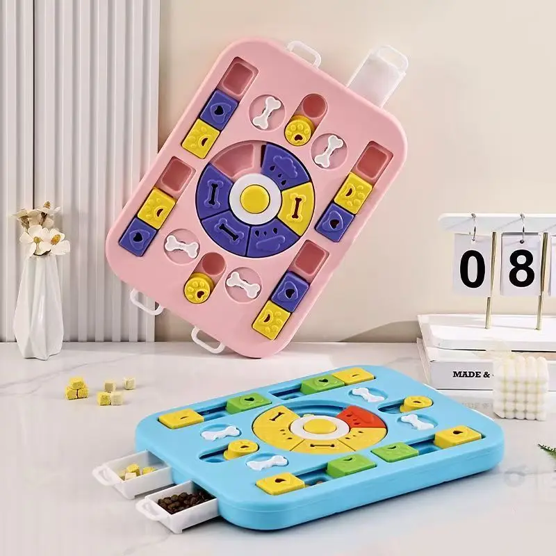 

Pet Dog Toys Slow Feeder Interactive Increase Puppy IQ Food Dispenser Slowly Eating NonSlip Bowl Puzzle Cats Dogs Training Game