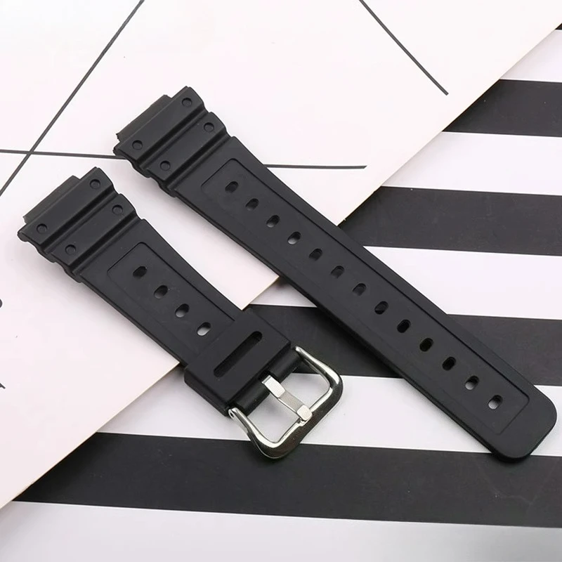 حزام ساعة مقاوم للماء وعديم الرائحة من الراتنج أحمر أخضر برتقالي أزرق أسود لساعة كاسيو جي شوك GA2100 DW-5600 16 مللي متر