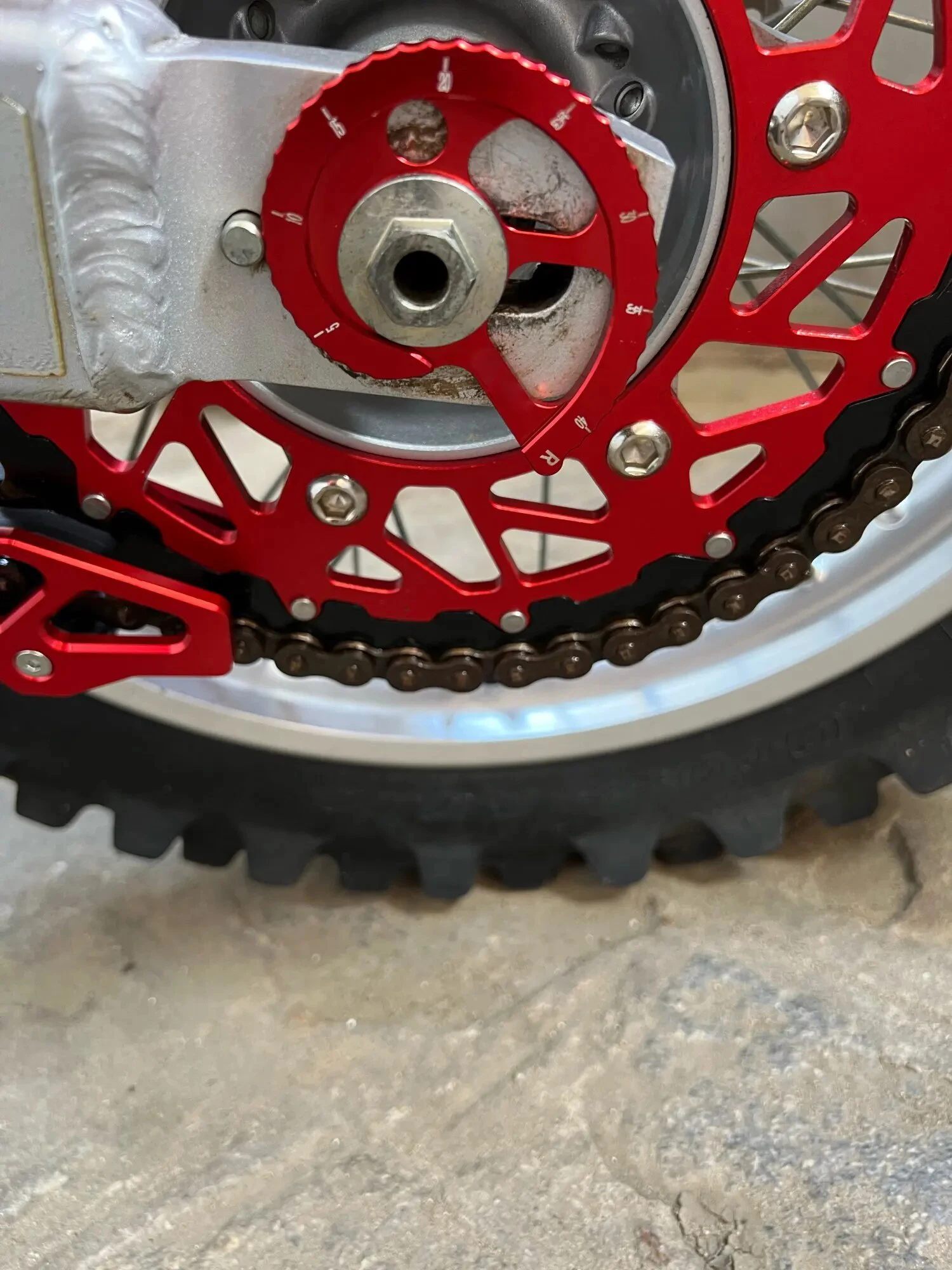 Kettenspanner Ersatzteile Regler Kit für Yamaha DT 125R DT125R 1990–2002/DT 125RE DT125RE 1998–2007 Motorradzubehör