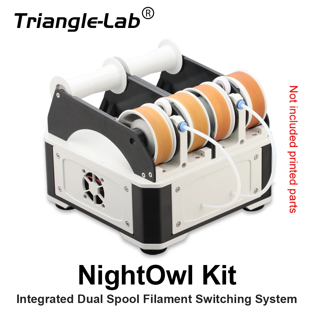 Trianglelab NightOwl Kit Integrated Dual Spool Filament Switching System Multi Material MMU 3D Printer for Voron2.4 Trident