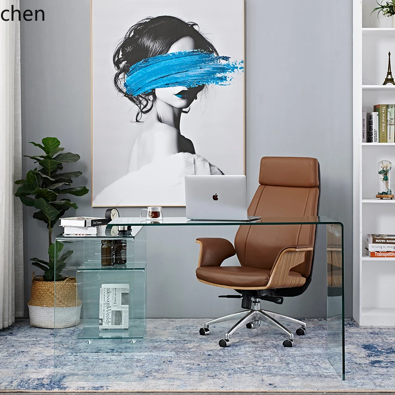 corner desktop turning desk small apartment simple household glass desk
