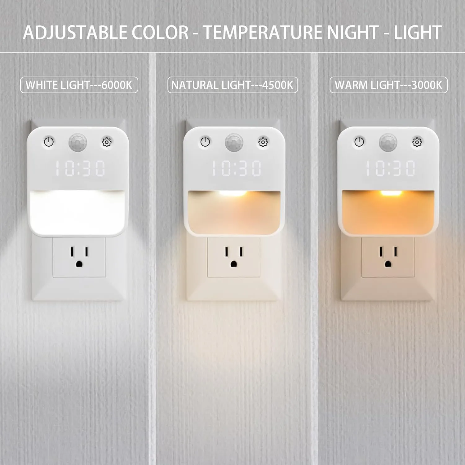 

1 шт. небольшой ночник с датчиком движения, полностью совместимый с спальнями, прихожаями, кухонью и лестницами