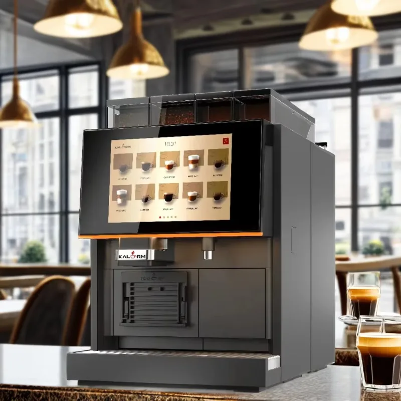 Kalerm X400 Professional Automatic Coffee Machine Smart Touch LATTE Maker for Commercial Use in Hotel and Cafe