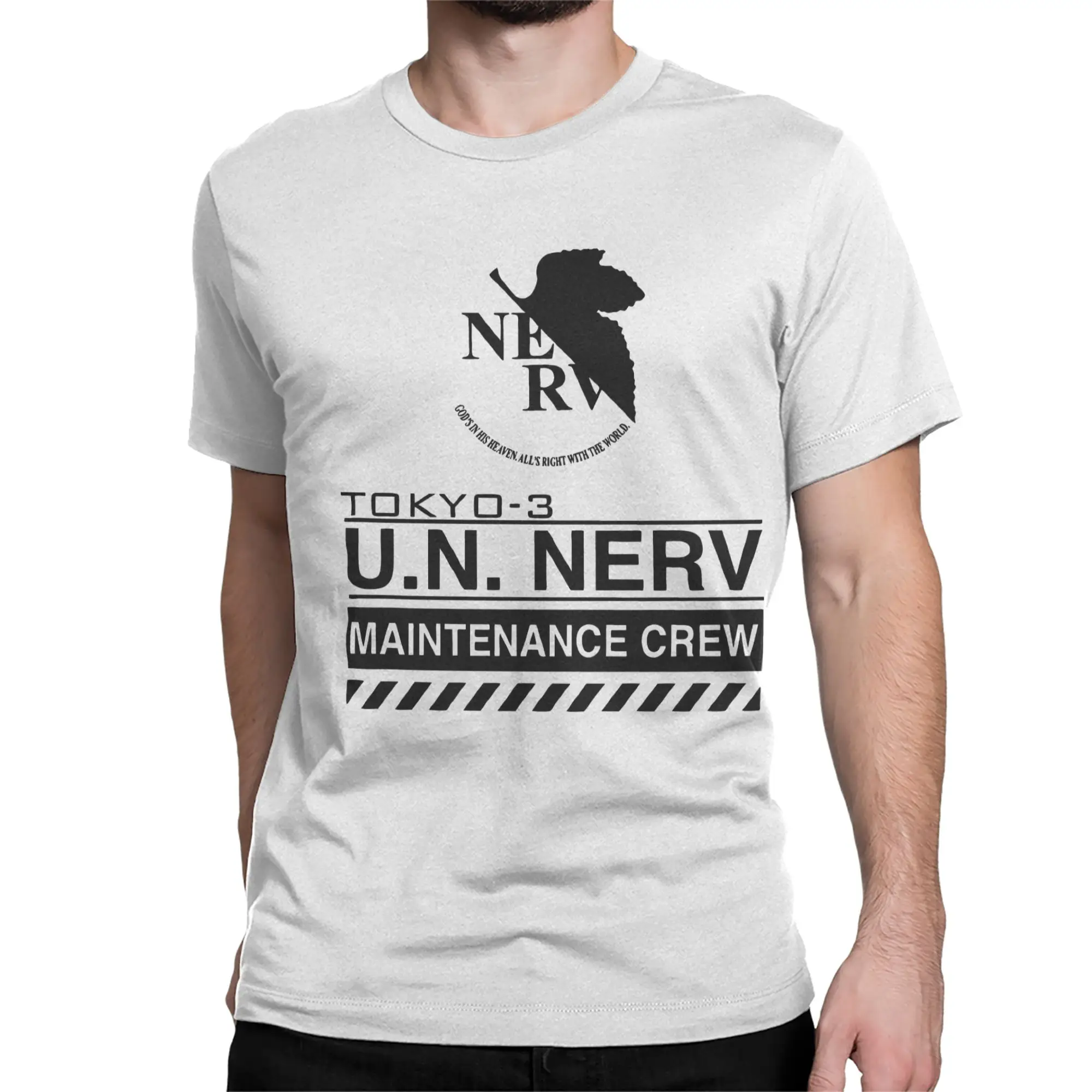 Vintage Tokyo-3 Nerv Neon Genesis EVA Eva T-Shirt for Men Women  100% Cotton T Shirts  Short Sleeve Tee Shirt New Arrival Tops