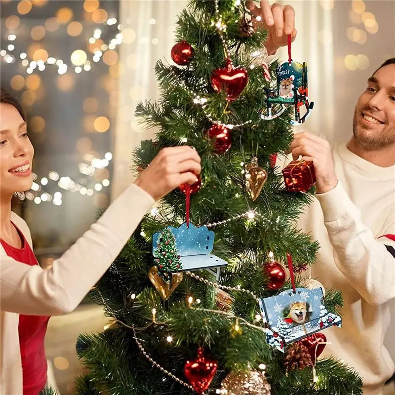 A23E-8 قطعة MDF التسامي الحلي على الوجهين التسامي الشاطئ الفراغات كرسي حلية #3