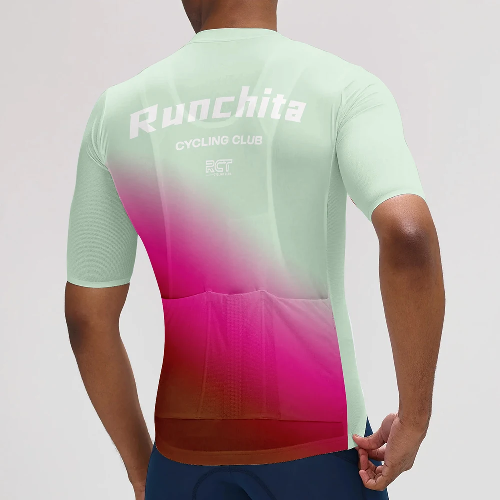 Maillot Ciclismo Hombre RUNCHITA Cycling Jersey Short Sleeve Summer MTB Maillot Shirt Downhill Jersey Pro Team Bicycle Clothing image 3