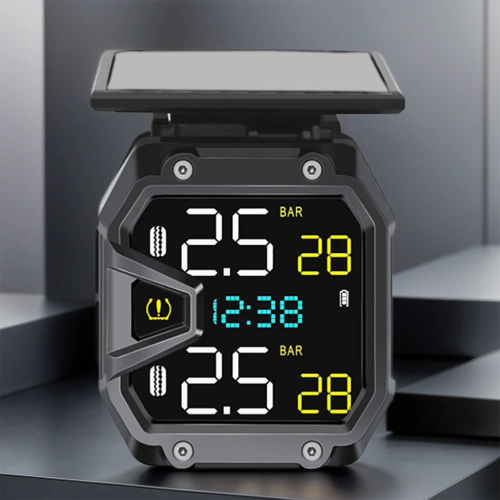 Motorrad Luftdruck Monitor Sensor USB Solar Power Reifen Detektor (Interne)