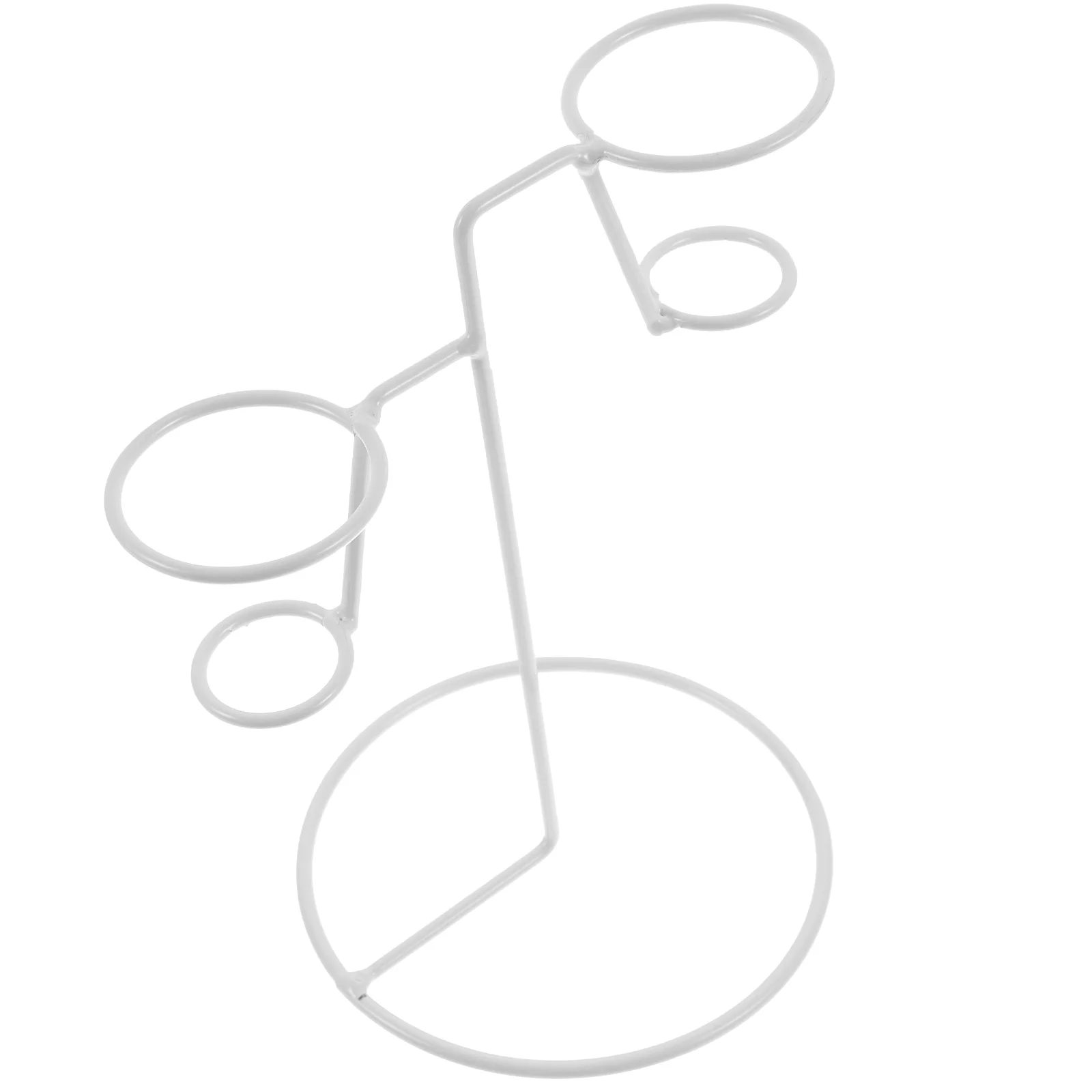 

Iron Ice Cream Cone Holders Display Stand for Picnic Party Versatile Rack Smooth Edge Easy Clean Metal Cake Stand