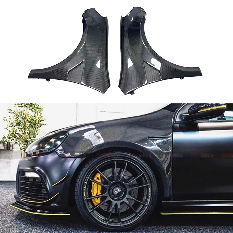 

For Volkswagen Golf 6 Carbon Fiber Front Fender Vent Decoration Body Kit Auto Car Accessory