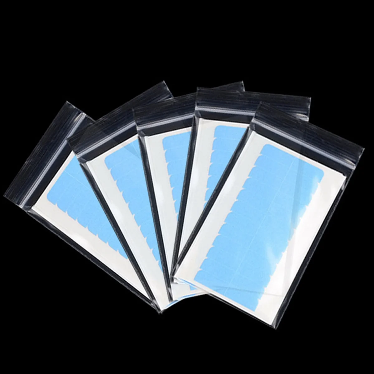 شريط شعر مستعار أزرق مزدوج الجوانب من ABGN لشريط لاصق للشعر المستعار من الدانتيل الأمامي فائق القوة شعر مستعار غراء علامات تبويب صغيرة