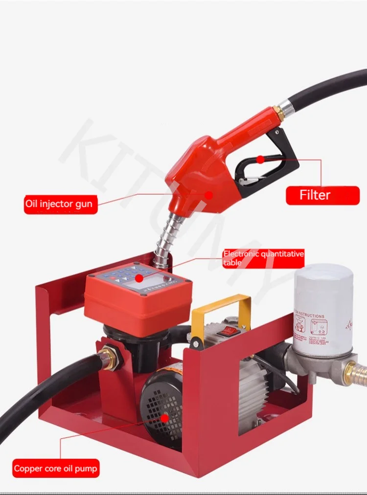 Electric Self-Priming Fuel Transfer Pump 550W Bio Fuel Oil Pump Auto Refueling Pump Automatic Diesel Transfer Pump 550w