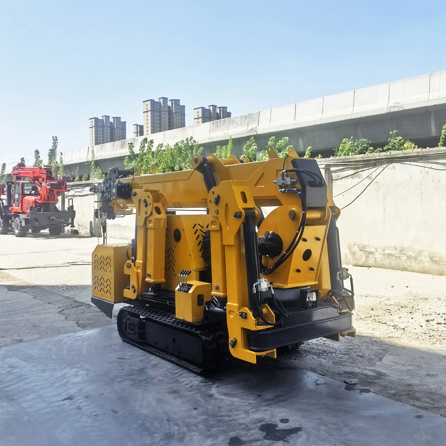 1.5 Ton Mini Spider Crane Dies - Compact Crawler Boom Lift 评论和价格