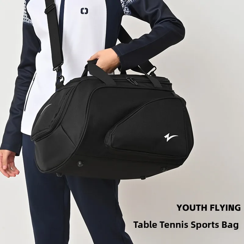 

Zhuoke большая сумка для настольного тенниса Capaci, спортивная тренировочная сумка через плечо для мужчин и женщин, сумка из ткани быка