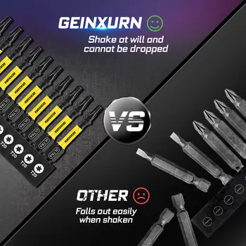 Geinxurn 螺絲起子頭套裝,20號 Torx 衝擊磁性鋼星形批頭,附批頭座和收納整理器 8 最佳銷售 20號星形螺絲 - №5