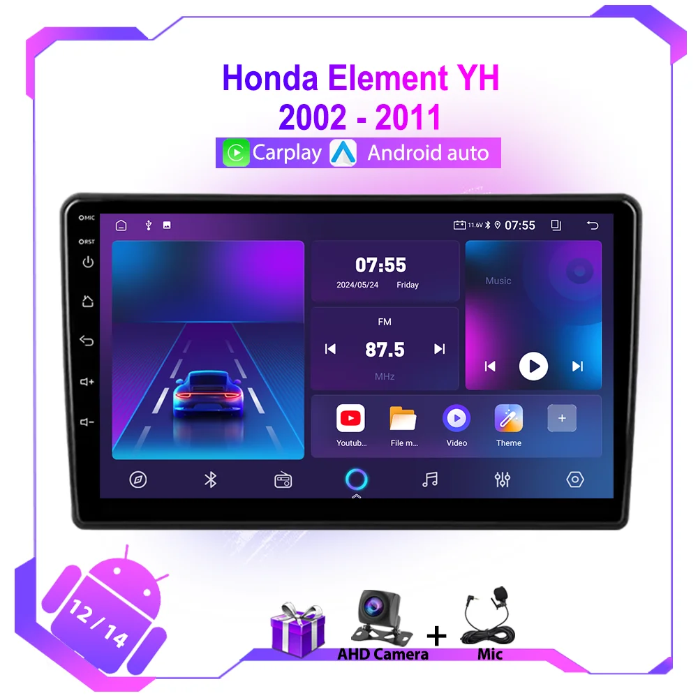 

Android Car Radio Head Unit For Honda Element YH 2002-2011 Multimedia Video Player Carplay FM GPS Navigation WIFI 4G Autoradio