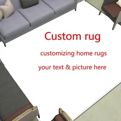Custom Carpet Area Rugs Anti-slip Doormat Printed Your Design Picture Photo Customized Carpet for Bath Living Room Bedroom Deco
