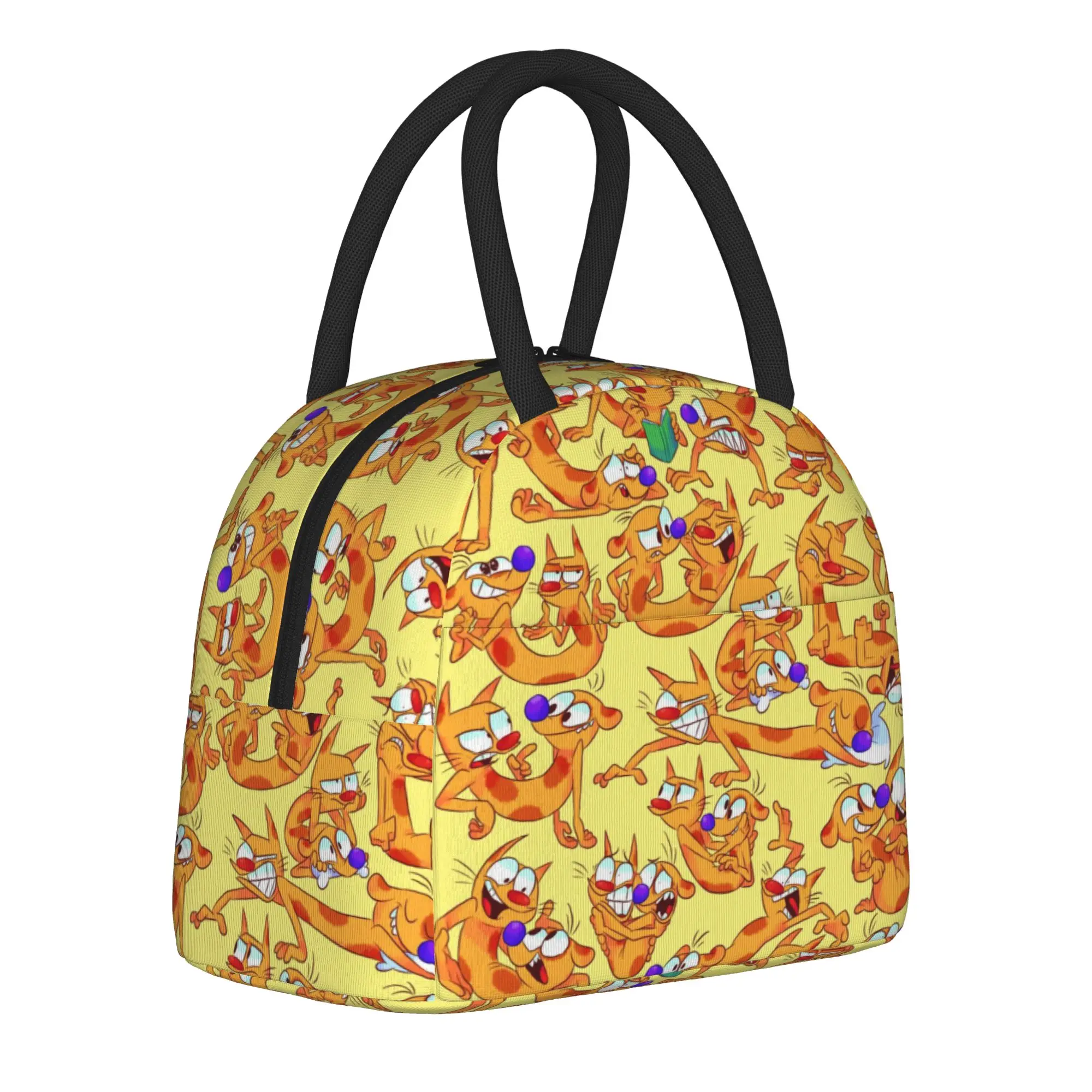 Insulated Lunch Boxes  Duo Rucksack Ren & Stimpy  Merch  Lunch Food Box Multifunction Cooler Thermal Bento Box For School
