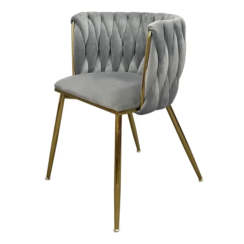 Custom Makeup Chair with Backrest for Girls Bedroom Dresser Home Use Makeup Stool Dining Chair Factory Direct Sales
