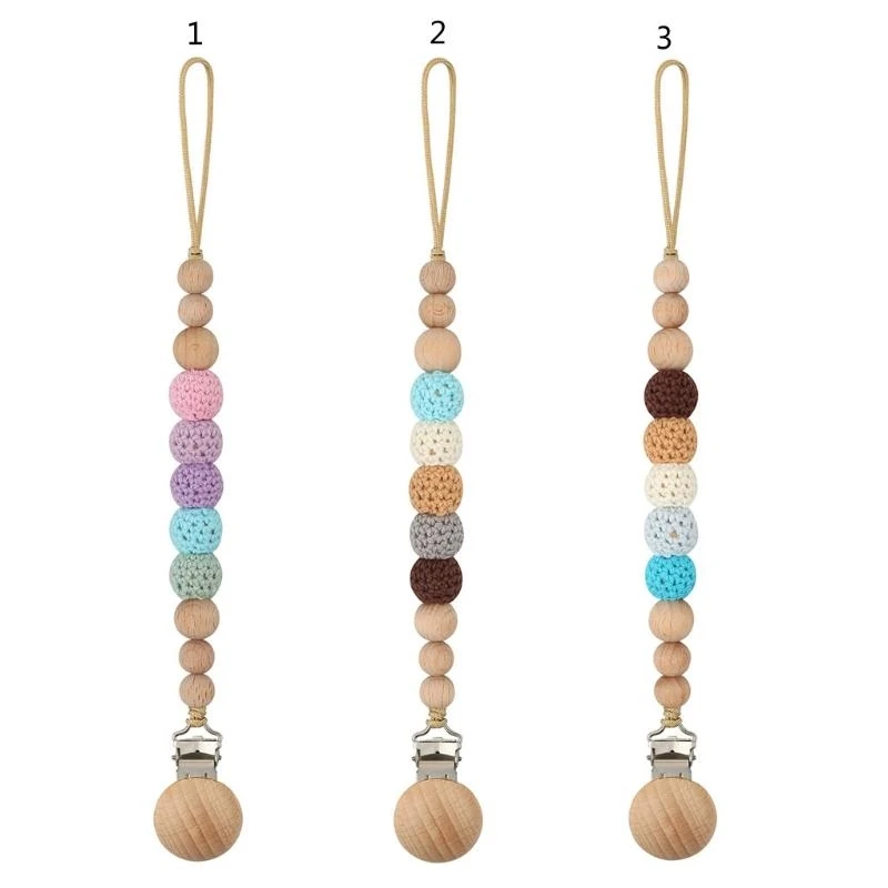 

J15U цепочка для соски ручной работы, игрушки, прорезыватель для младенцев, необходимые принадлежности для ухода за зубами