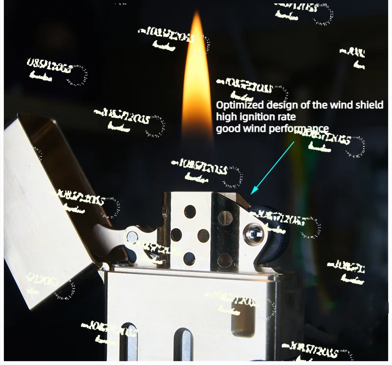 Works with Stainless Steel Bullet Shell Kerosene Lighter, Thick Brass Red Copper Pure Copper Lighter, the Shell Is Very