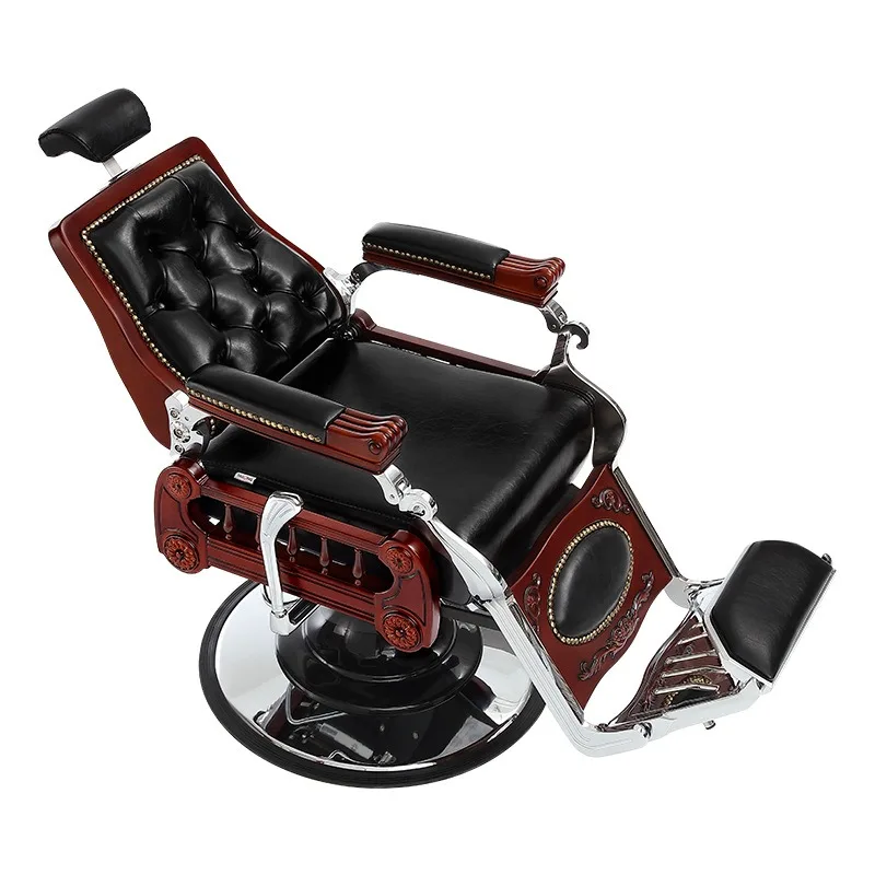 Modern Mason Men's Barber Salon Furniture Chair with PVC Material Reclining Design for Haircut and Shaving