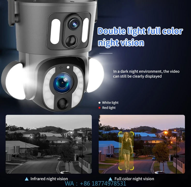 10-кратный зум, солнечная сеть, новый дизайн, объектив Daul, панорама, система безопасности умного дома, IP-видеонаблюдение, 5 МП