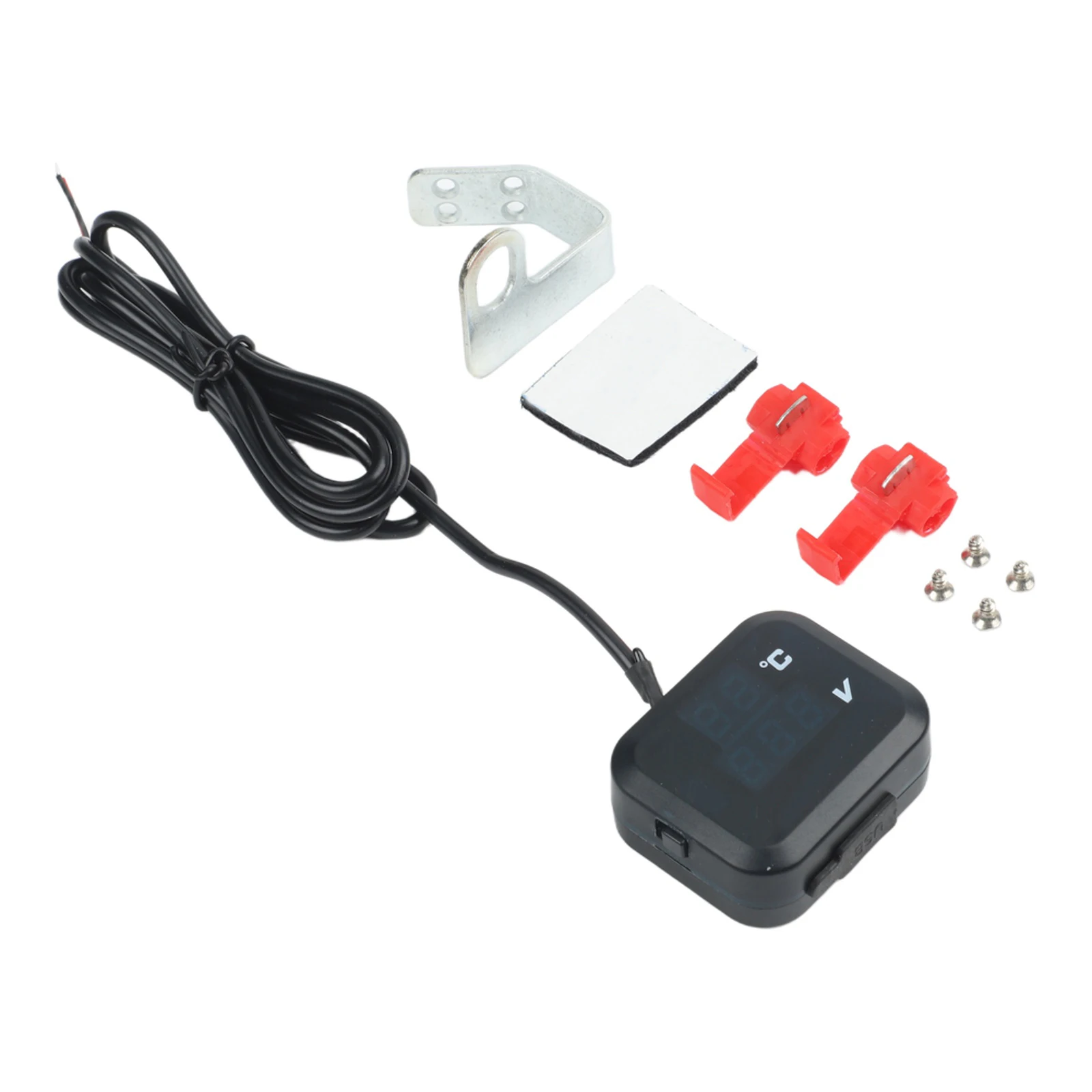 3 In 1 Meter Motorcycle Thermometer Motorcycle Adventure Motorcycle Dashboard Display With Led Wear-resistant Material