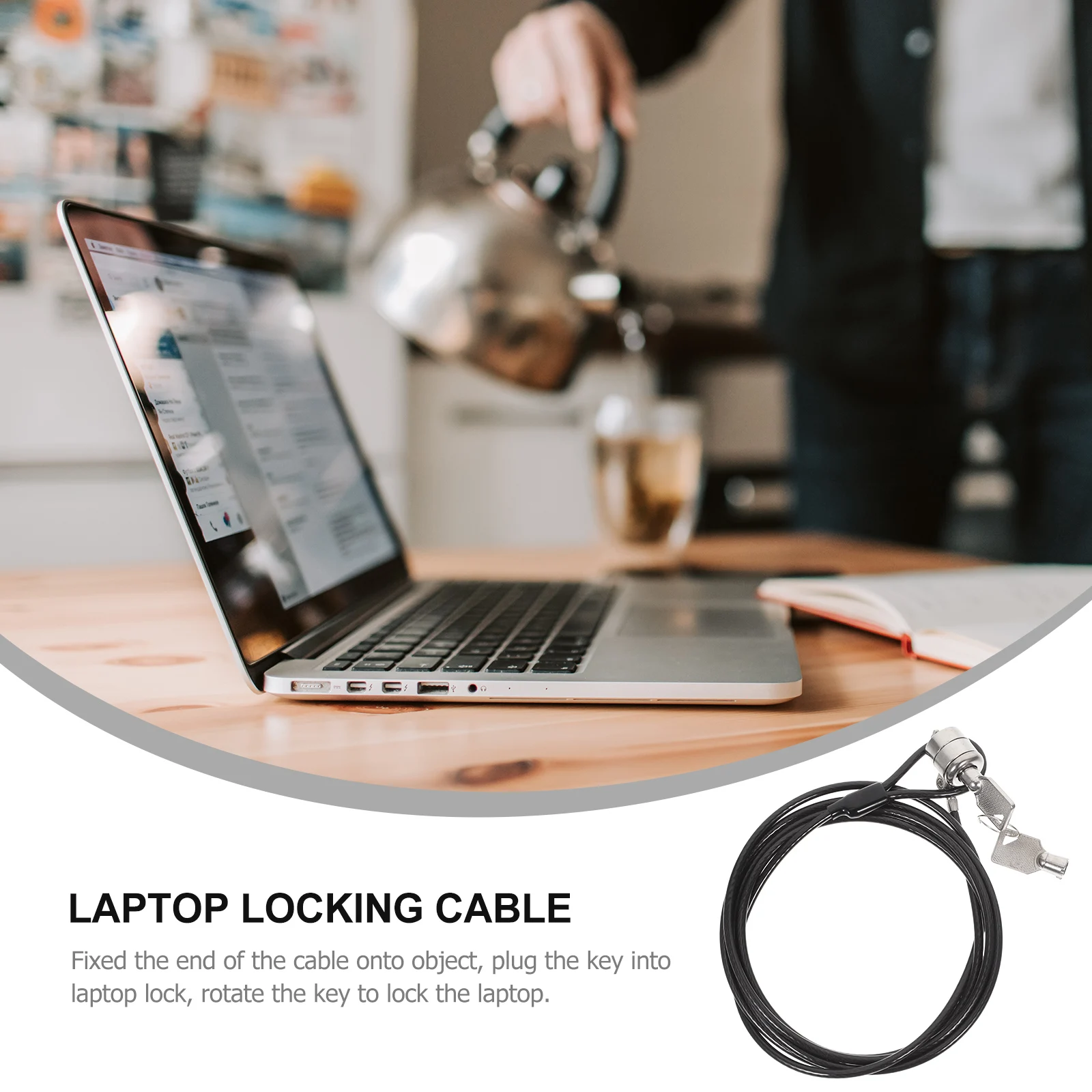 

Ноутбук с ключом для безопасности ноутбука, кабель безопасности для ноутбука, противоугонный замок для планшета, цепной замок, монитор, компьютер