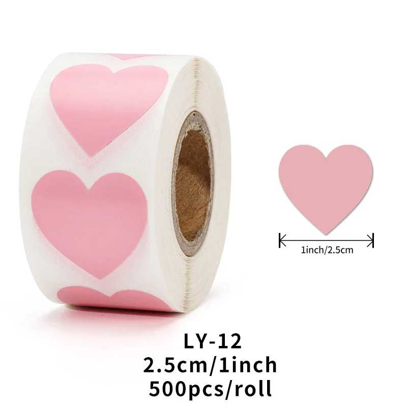 Valentinstag aufkleber label druck rolle self-adhesive wasser-beweis label sparkle rot/rosa liebe herz förmigen dicht aufkleber