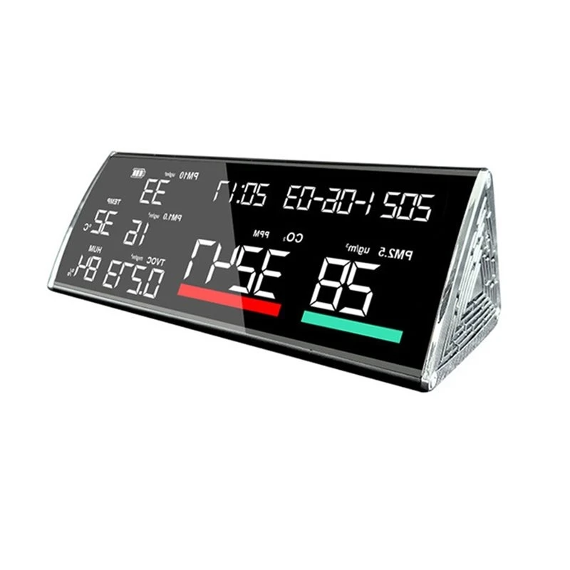 B69C Multi-Function Air Quality Monitor 9 In One PM2.5/PM10/PM1.0 TVOC CO2 Temperature Humidity Gas Analyzer