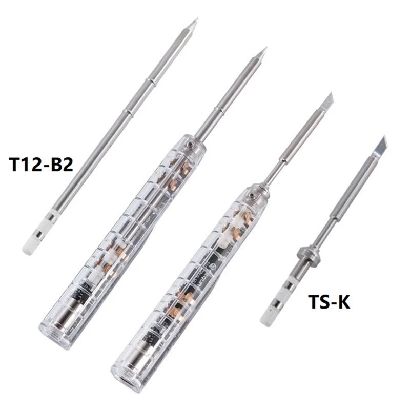 SIO12 (TS-K) Intelligent OLED Electric Soldering Iron+Box 0-450℃ Adjustable Temperature Built-In Buzzer Soldering Iron Black