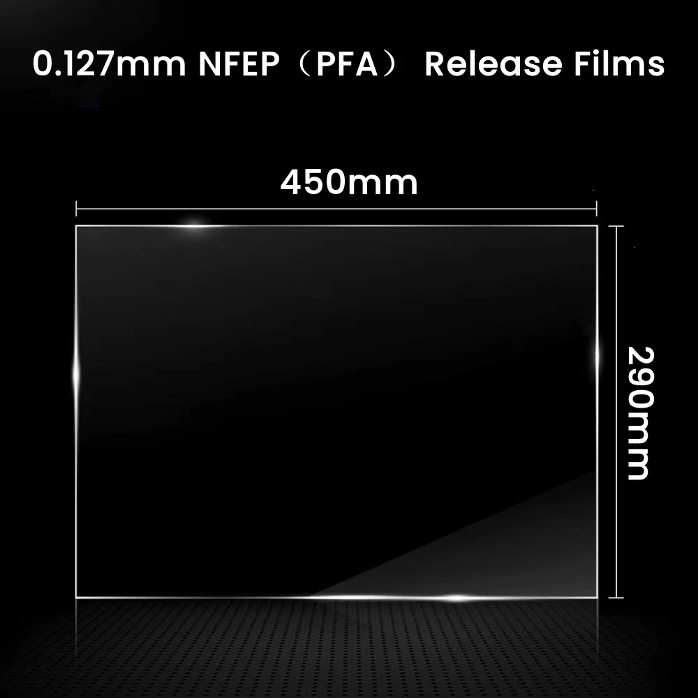 Vonxion 3Pcs NFEP Release Film 450x290x0.127mm For Phrozen Sonic Mega 8K 8KS LCD SLA DLP UV Resin 3D Printer Parts Accessories