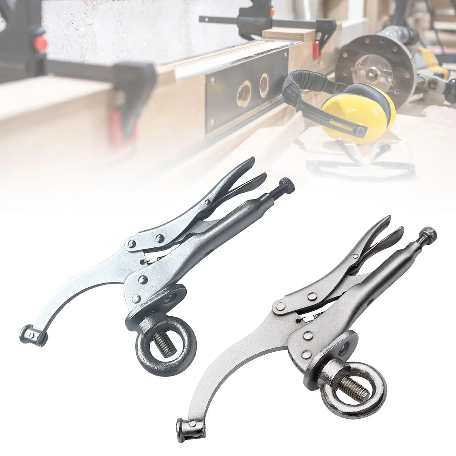 Drill Press Clamp Carbon Steel Drill Press Accessories Strong Gripping Clip Grip Clamp Drill Press Vice for Metalworking