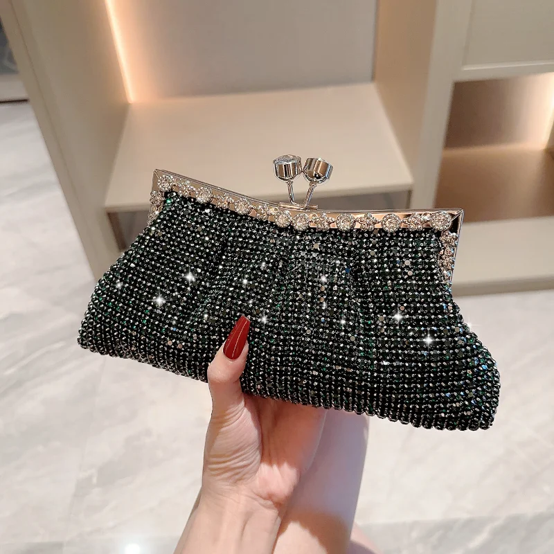 

Luxy Moon Luxury Rhinestone Evening Clutch Bag Dress Wedding Bride Handbag Shiny Design Party Banquet Lady Portable Purse