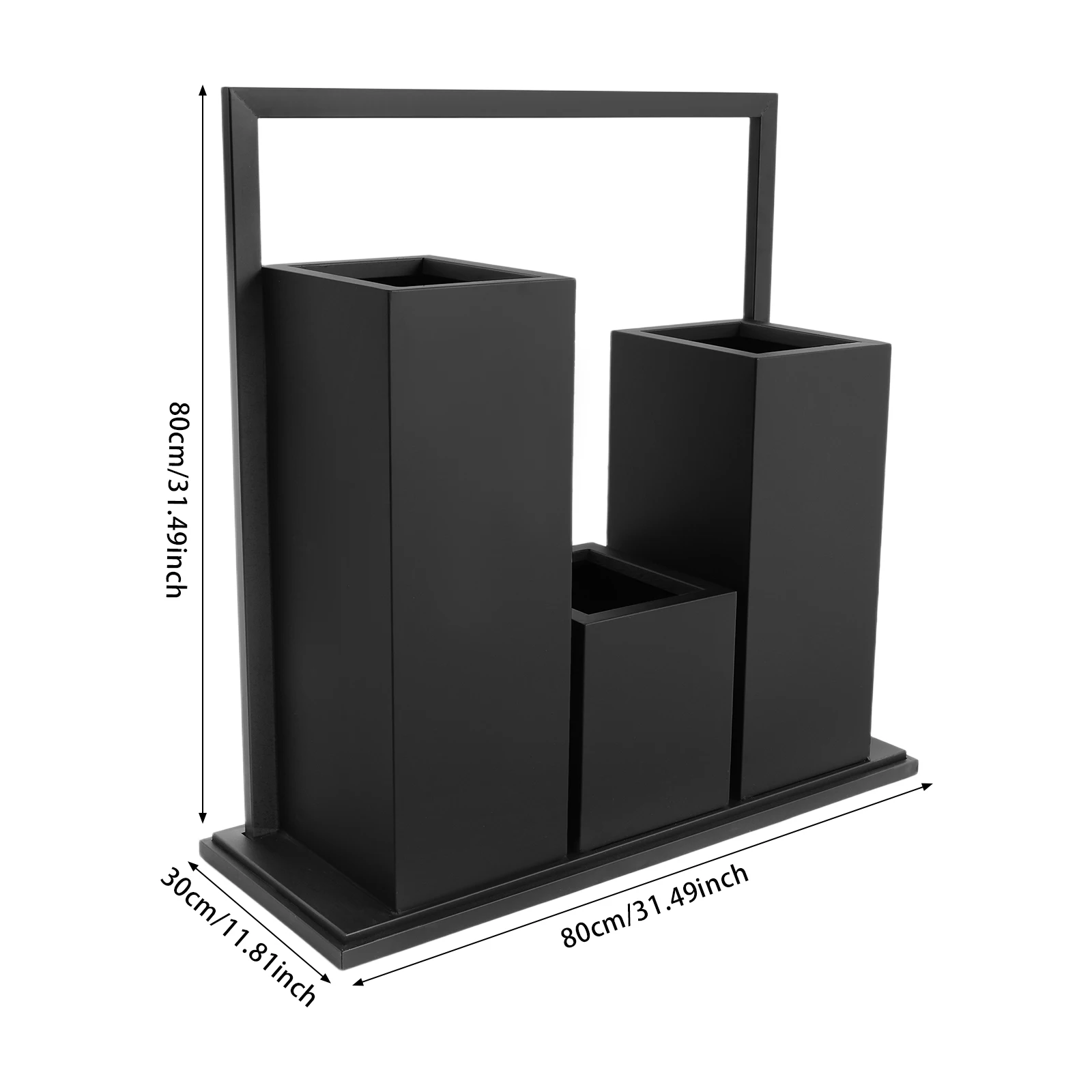 Metalowa wysoka donica na kwiaty i warzywa, duża donica do biur, ogrodów, holów, na tarasy