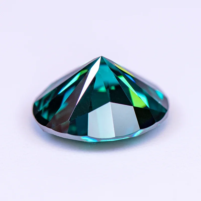 Moissanite Stone Oval Cut Primary Emerald Colour Lab Created Synthetic Gemstone Passed Diamond Tester Comes with GRA Certificate