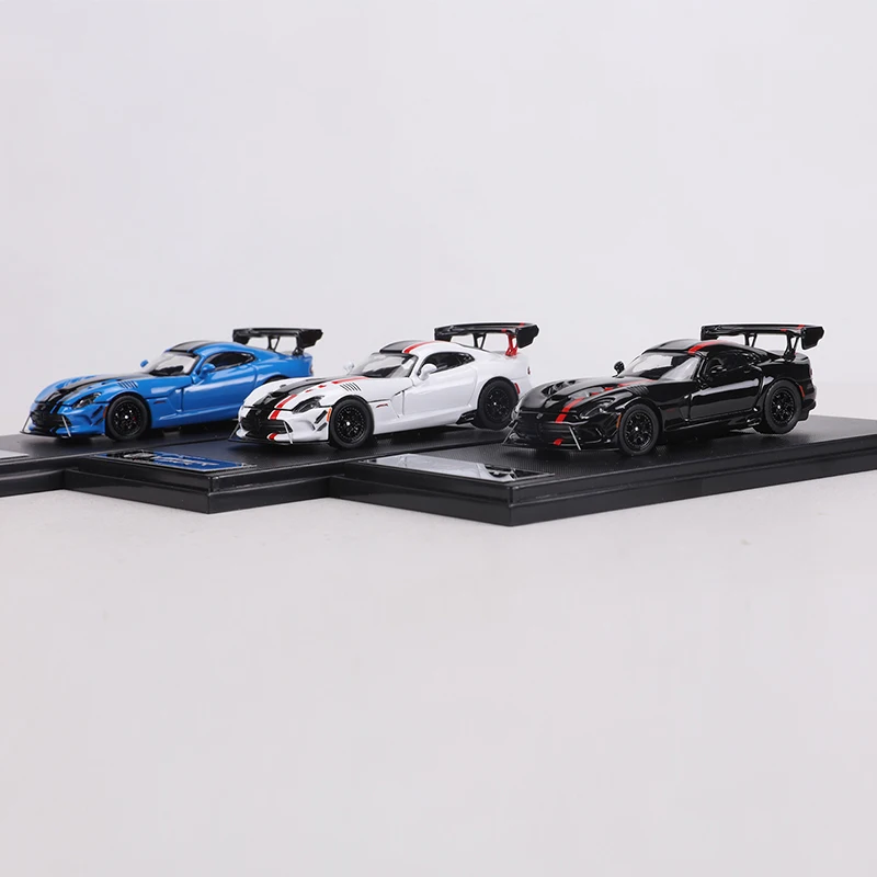 Hone modelo 1:64 Dodge Viper ACR modelo de liga carro capô do motor magneticamente atraido