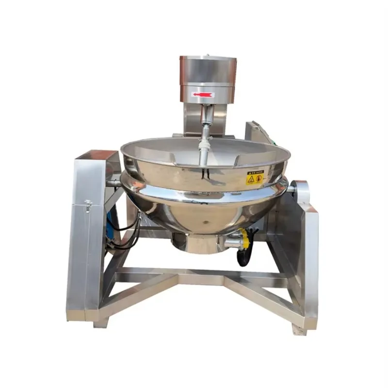 Industrial 100L-500L Capacity Gas/Electricity/Steam Operated   Cooking Machine for Food Processing Plant Use