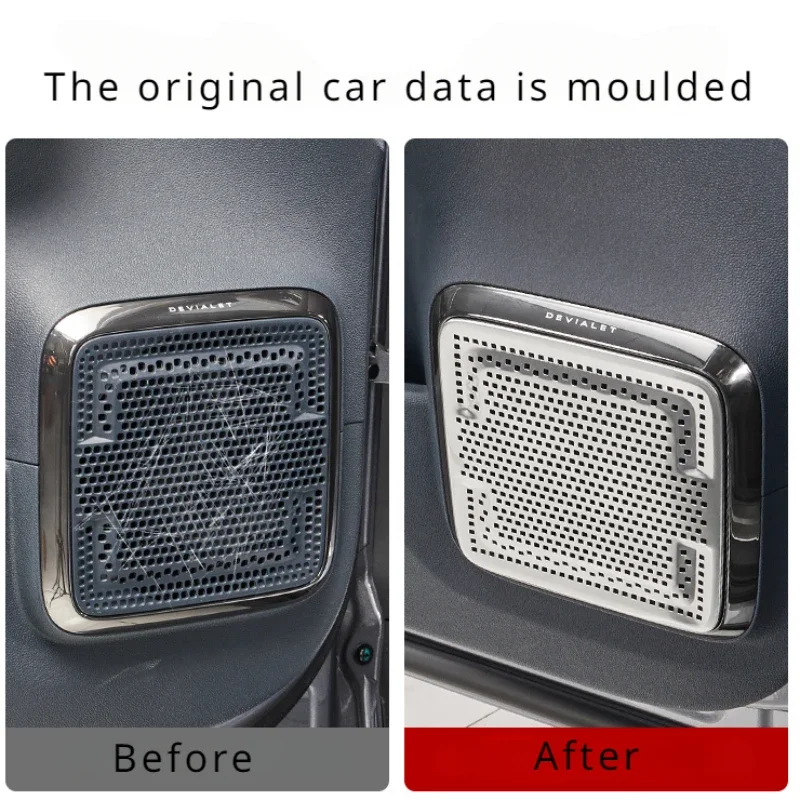 Speaker Cover for BYD Equation Leopard 5 Interior Stainless Steel Door Trunk Door Panel Roof Audio Protection Decorative Frame