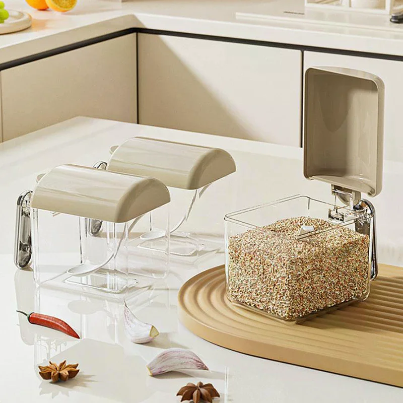 Plastic Wall Mounted Seasoning Box Moisture-Proof Sealed Sp…