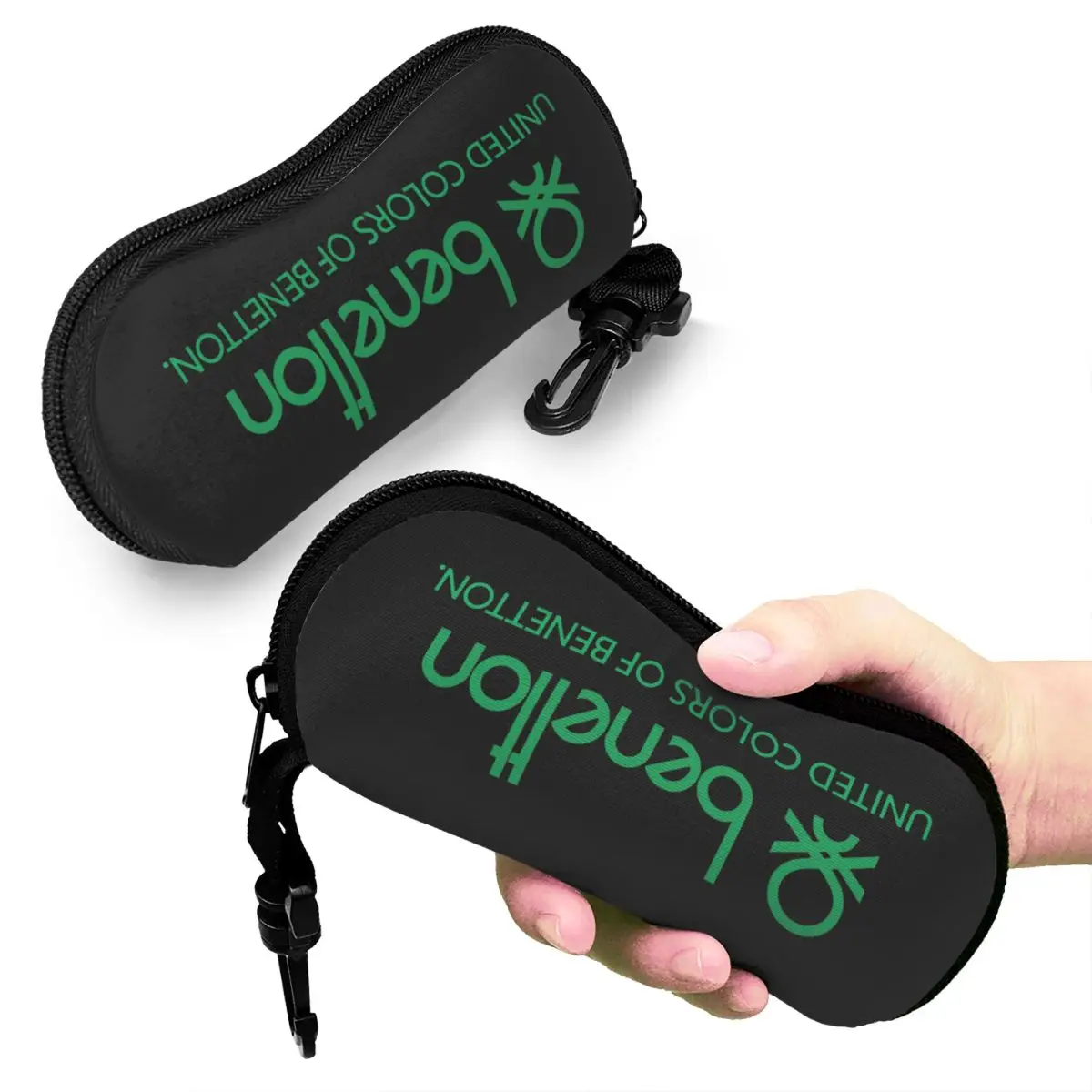 

United Colors Of Benetton Shell Glasses Case Protective Sunglasses Box Women Men Soft Eyeglasses Bag Pouch