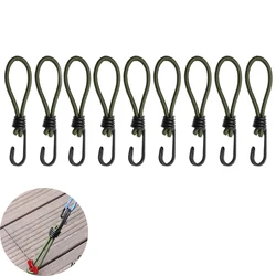 Gancho elástico de 6 pulgadas para equipaje, cuerda elástica de amarre, fijación de cable para toldo, lona, tienda de campaña, Kayak, 5/10 Uds.